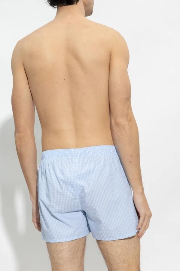 Hanro Katoenen boxershorts Blue Heren - Foto 4