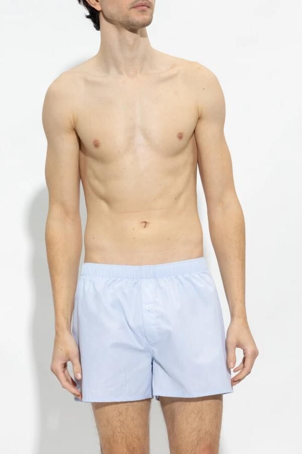 Hanro Katoenen boxershorts Blue Heren - Foto 2