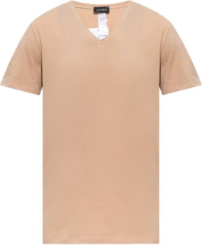 Hanro Katoenen T-shirt Beige Heren - Foto 4