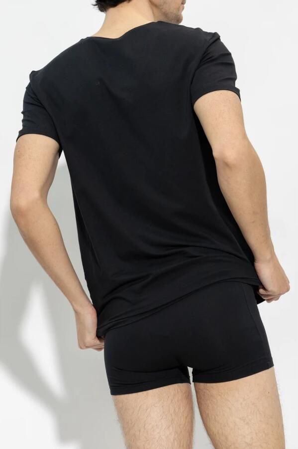 Hanro Katoenen T-shirt Black Heren - Foto 2