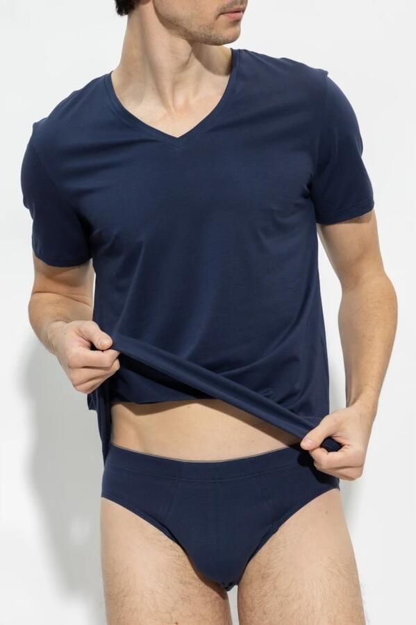 Hanro Katoenen T-shirt Blue Heren - Foto 2