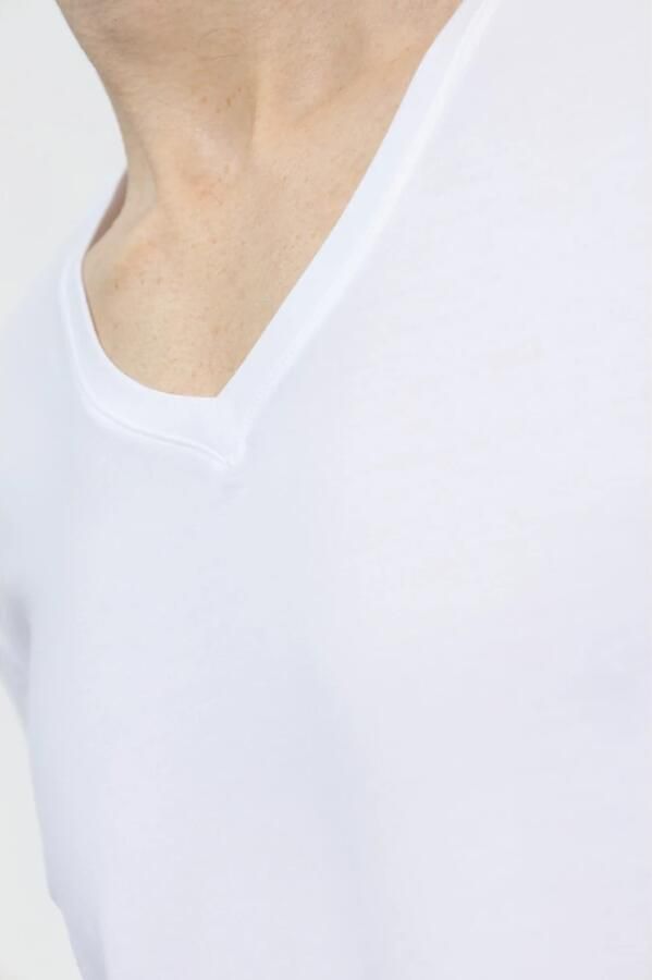 Hanro Katoenen T-shirt White Heren - Foto 3