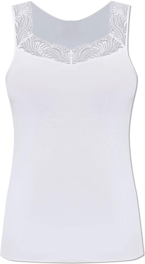 Hanro Onderhemd met kantgarnering - Foto 4