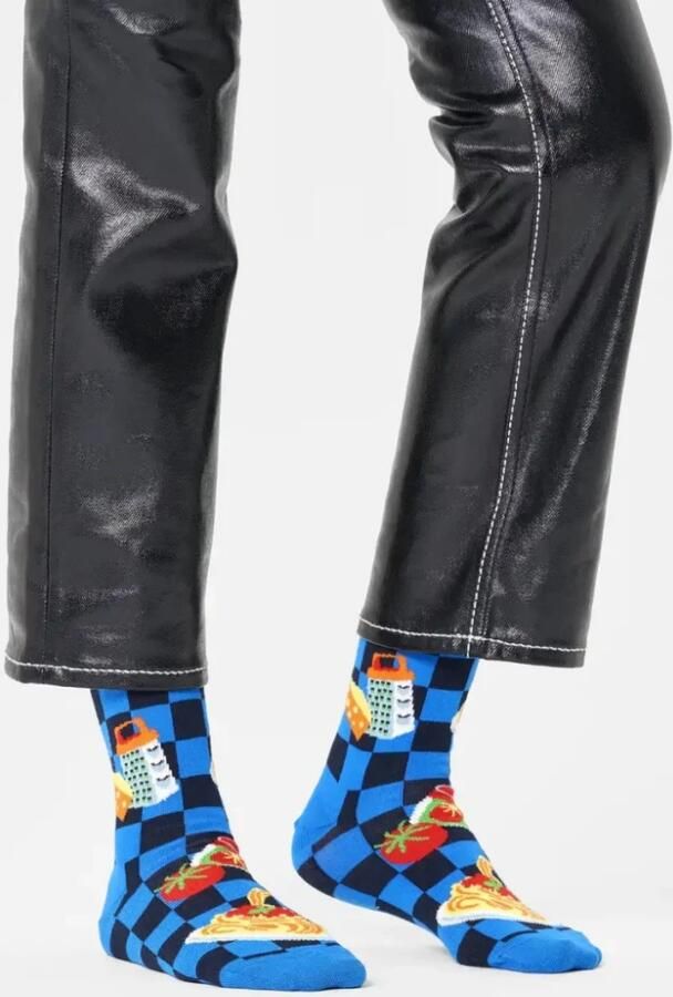 Happy Socks Sokken met labelstitching model 'Dinner'