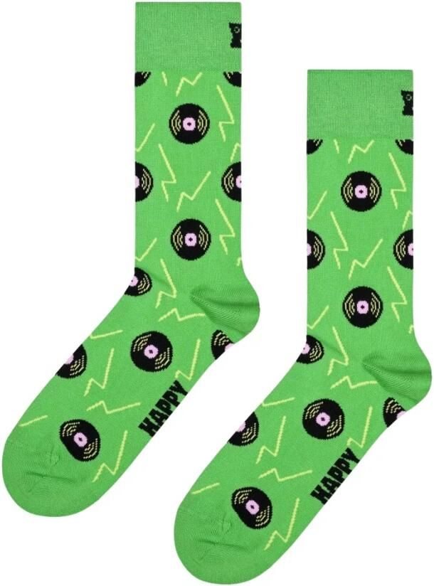 Happy Socks Groene Vinyl Sokken Green Heren
