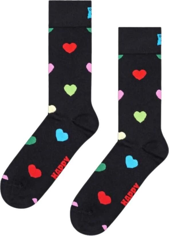 Happy Socks Hart Sokken Black Heren