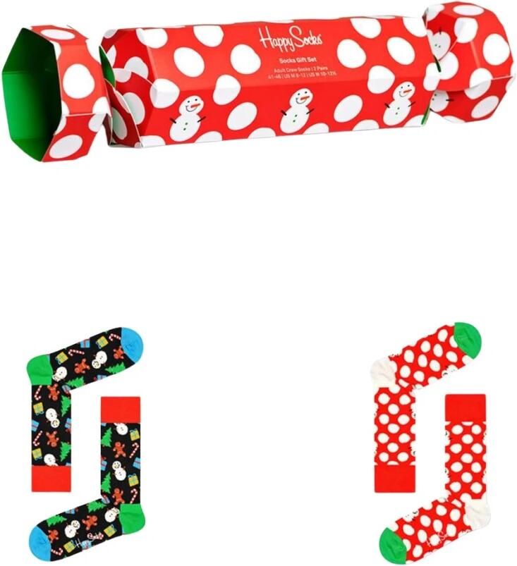 Happy Socks Kerstsokken Cadeauset Sneeuwpop Design Sokken Multicolor - Foto 3