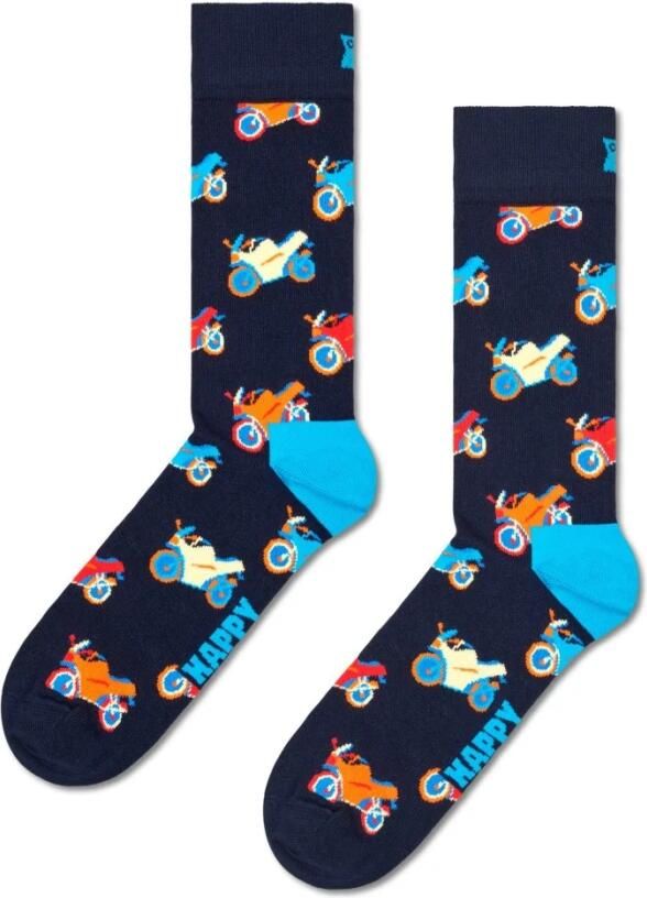 Happy Socks Motorfiets Sokken Multicolor Heren