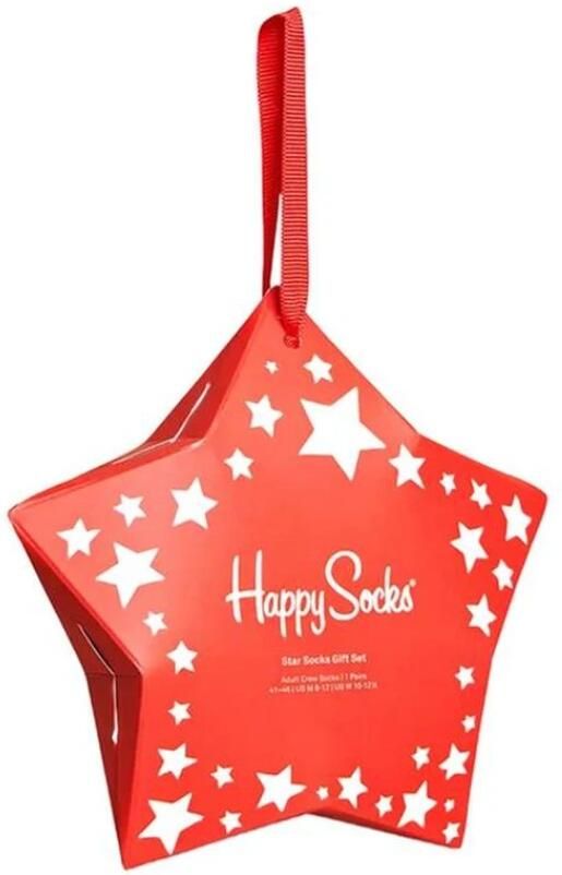 Happy Socks Rode Katoenen Crew Sokken voor Vrouwen Red Heren - Foto 2