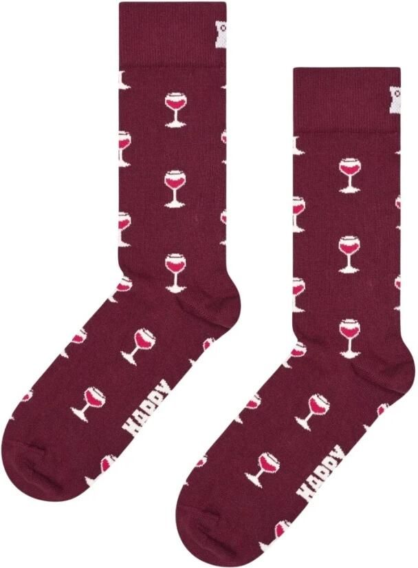 Happy Socks Wijnglas Patroon Sokken Multicolor Heren