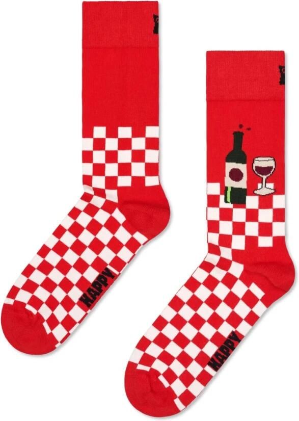 Happy Socks Sokken met labelstitching model 'Wine And Dine' - Foto 3