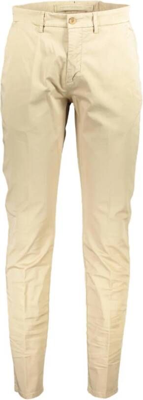 Harmont & Blaine Beige Katoenen Chinos Broek Beige Heren