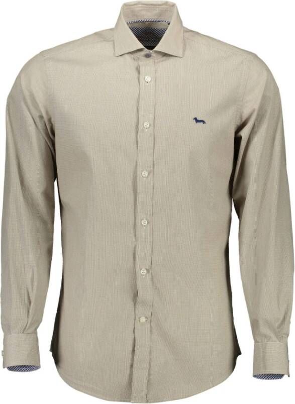 Harmont & Blaine Beige Cotton Overhemd Beige Heren