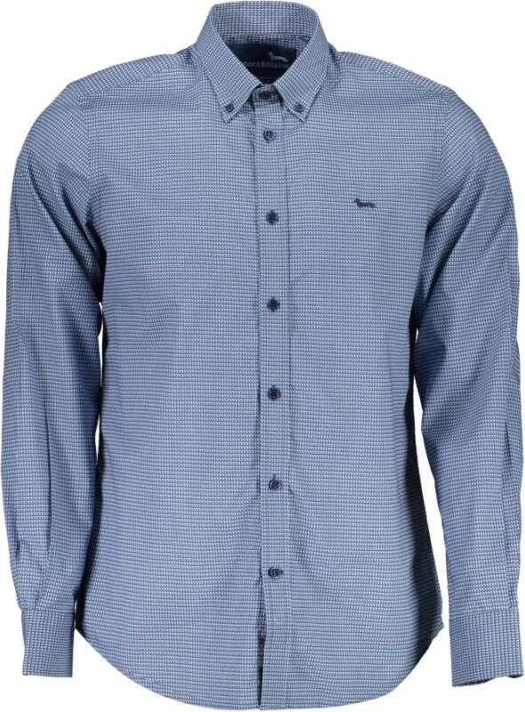 Harmont & Blaine Blauw Katoenen Overhemd voor Heren Blauw Heren