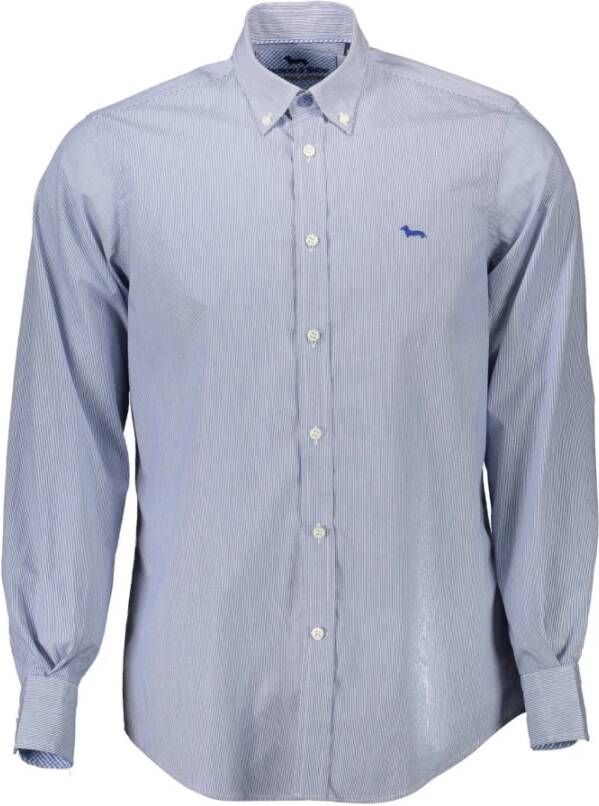 Harmont & Blaine Organisch Katoenen Overhemd Blauw Heren