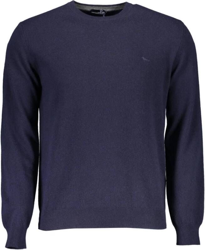 Harmont & Blaine Blue Wool Sweater Blauw Heren