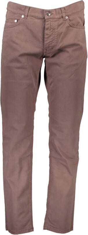 Harmont & Blaine Brown Cotton Jeans & Pant Bruin Heren