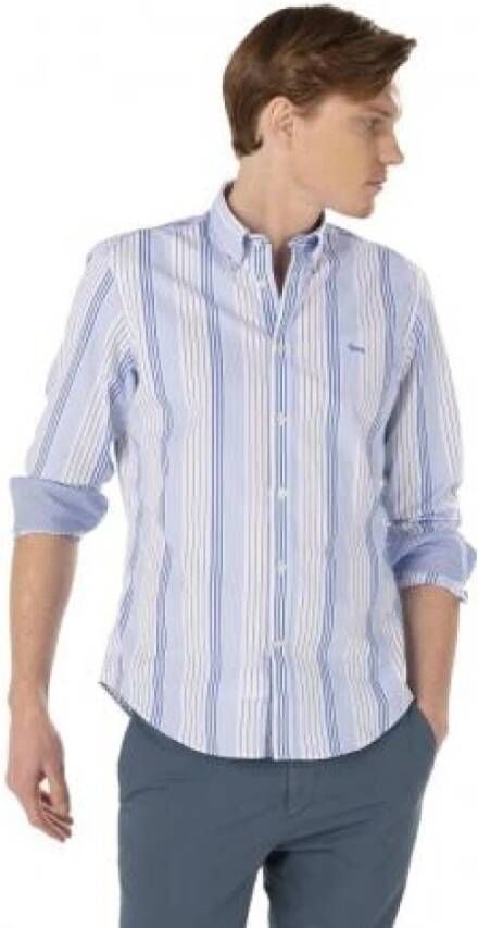 Harmont & Blaine Casual Shirts Blauw Heren