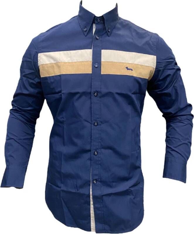 Harmont & Blaine Casual Shirts Blauw Heren