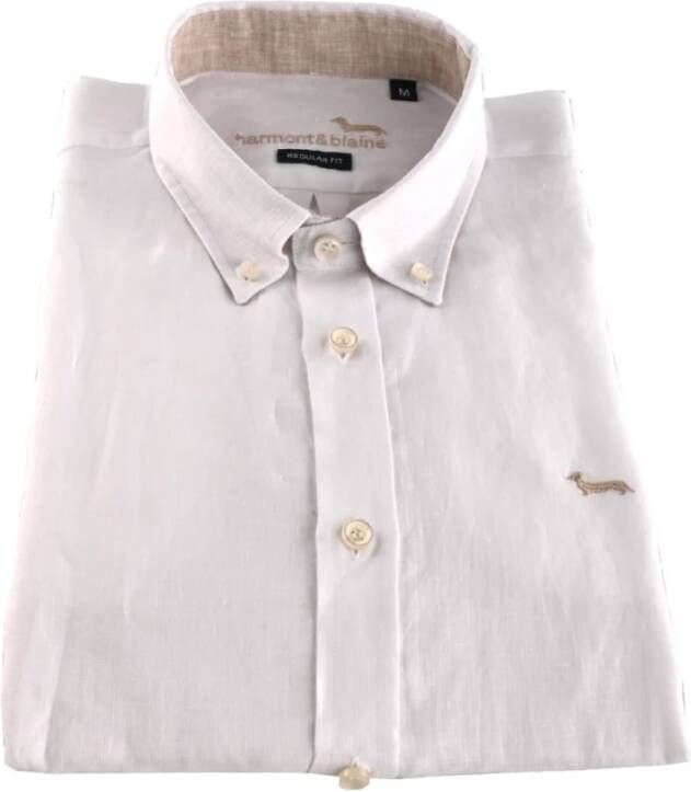 Harmont & Blaine Casual Shirts Wit Heren