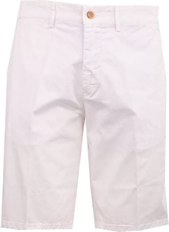 Harmont & Blaine Slim Fit Bermuda Shorts van Katoen Wit Heren