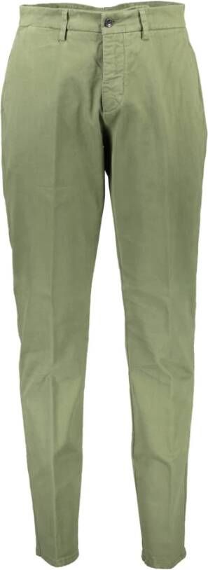Harmont & Blaine Green Cotton Jeans & Pant Groen Heren
