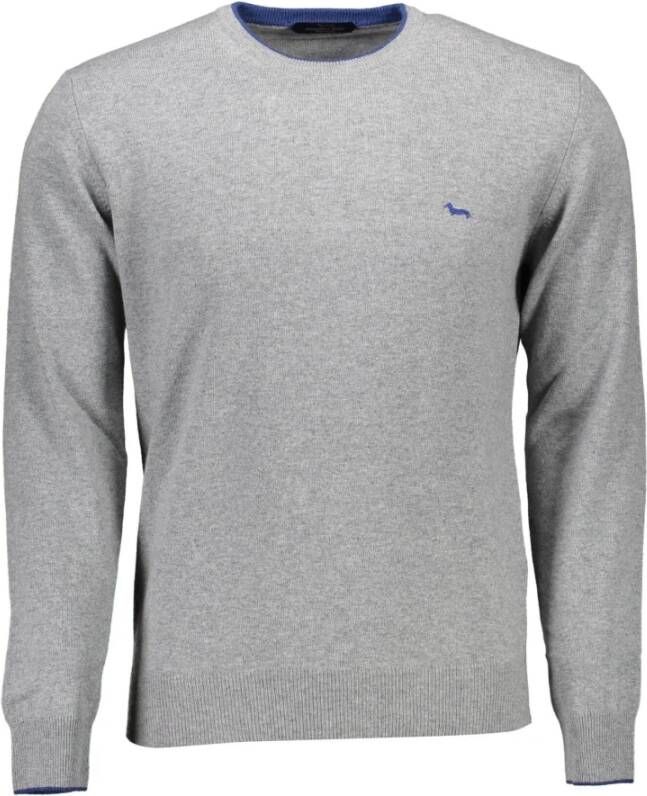 Harmont & Blaine Grijze Wollen Trui met Contrasterende Details Gray Heren - Foto 1