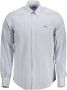 Harmont & Blaine Blauw Geruit Overhemd Slim Fit Franse Kraag Blue Heren - Thumbnail 1