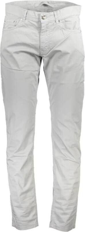 Harmont & Blaine Gray Cotton Jeans & Pant Grijs Heren