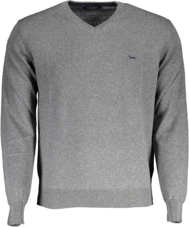 Harmont & Blaine Gray Cotton Sweater Grijs Heren