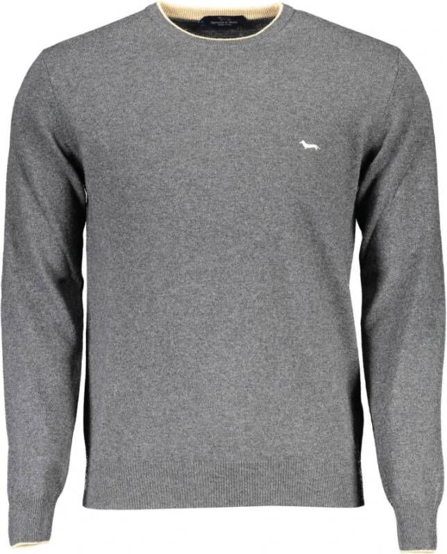 Harmont & Blaine Grijze Wollen Shirt Langemouwtrui Gray Heren