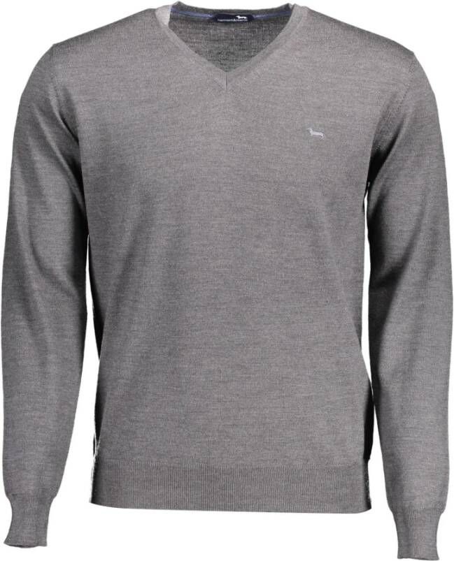 Harmont & Blaine Gray Wool Sweater Grijs Heren