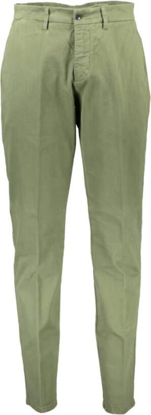 Harmont & Blaine Green Cotton Jeans & Pant Groen Heren