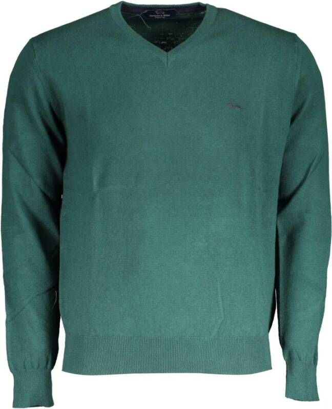 Harmont & Blaine Green Cotton Sweater Groen Heren