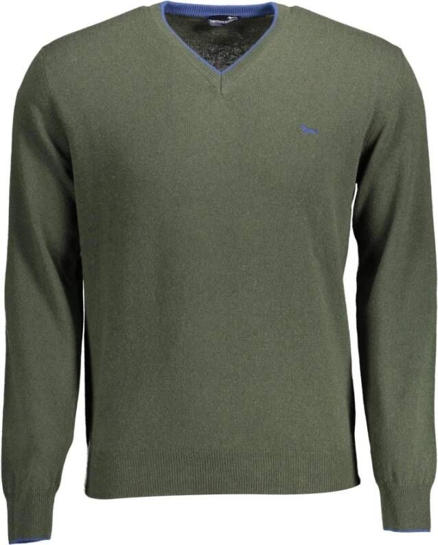 Harmont & Blaine Groene Designer Pullover met Ronde Hals Green Heren