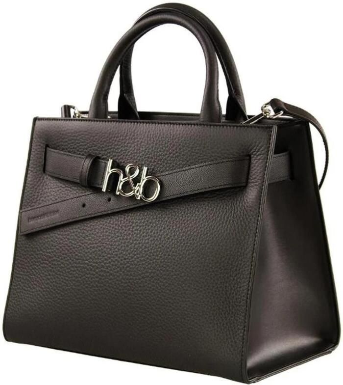 Harmont & Blaine Synthetisch Leren Handtas met Afneembare Schouderriem Black Dames