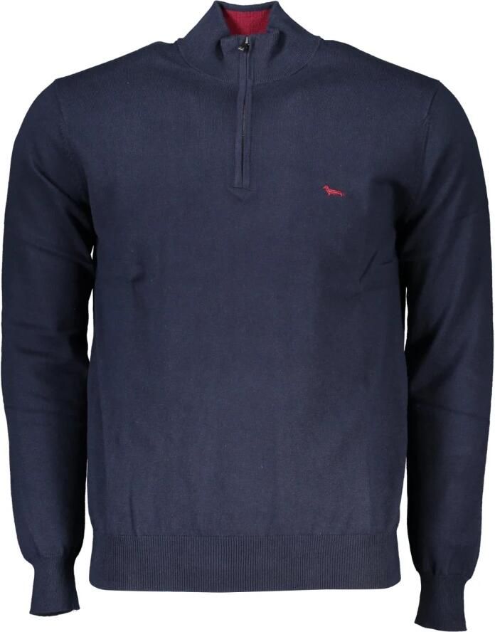 Harmont & Blaine Blauwe Wollen Overhemd met Borduursel en Logo Blue Heren