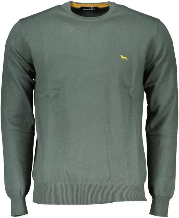 Harmont & Blaine Groene Trui met Lange Mouwen en Geborduurd Logo Green Heren