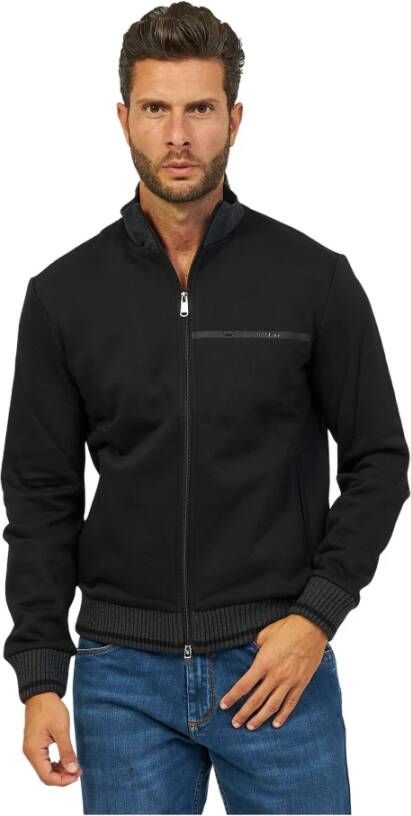 Harmont & Blaine Heren Fullzip Sweatshirt Zwart Black Heren