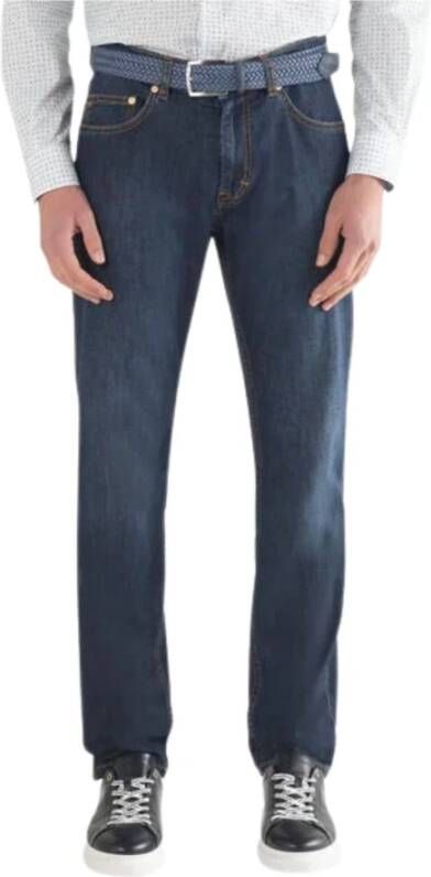 Harmont & Blaine Heren Stretch Denim Jeans Blauw Heren