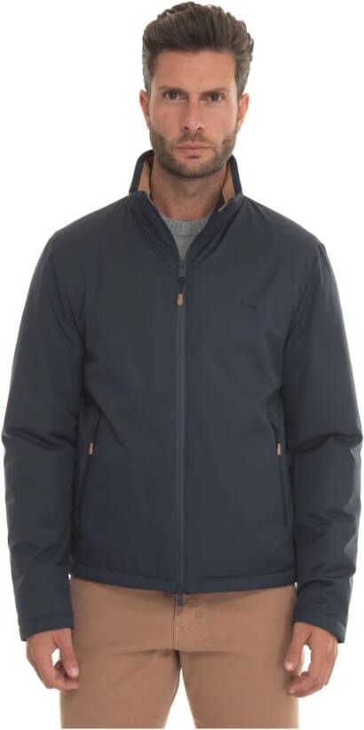 Harmont & Blaine Korte Jas met Ritssluiting Blauw Heren