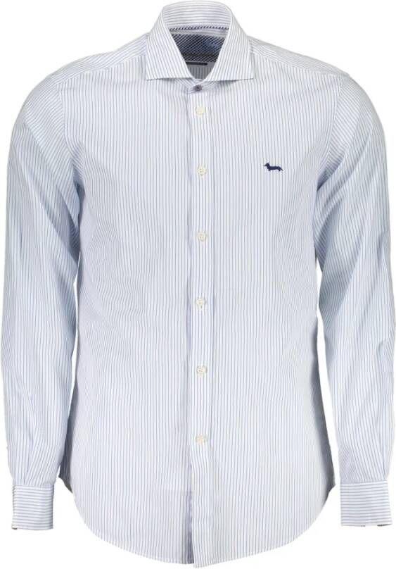 Harmont & Blaine Light Blue Cotton Overhemd Blauw Heren