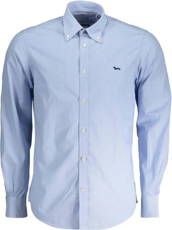 Harmont & Blaine Light Blue Cotton Overhemd Blauw Heren