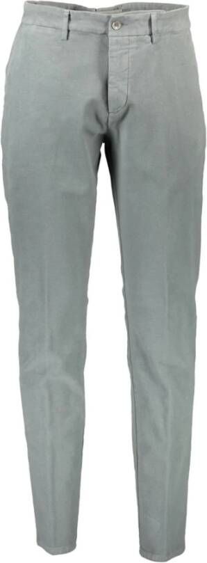 Harmont & Blaine Logo Geborduurde Smalle Fit Broeken Grijs Heren