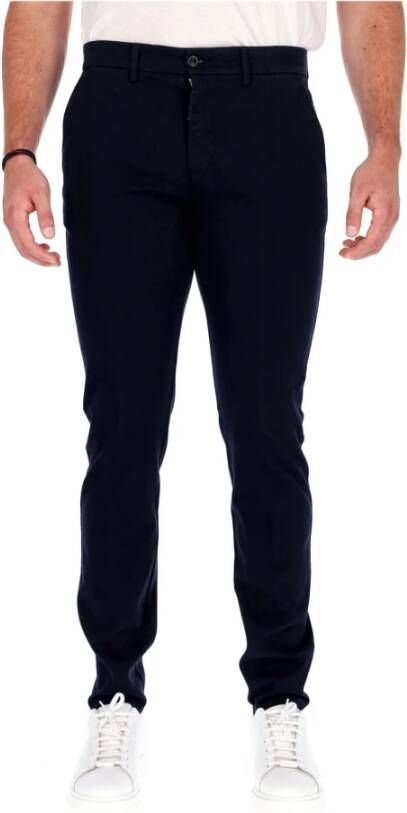 Harmont & Blaine Pantalone Chino con tasche uomo Harmontblaine Chino Basico Narrow Wni300053021 BLU Navy Blauw Heren