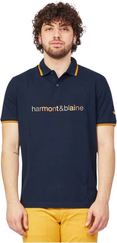 Harmont & Blaine Polo Shirt Blauw Heren