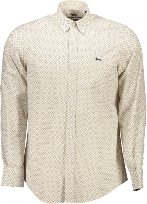 Harmont & Blaine Retro Crg026011792 micro design shirt Beige Heren