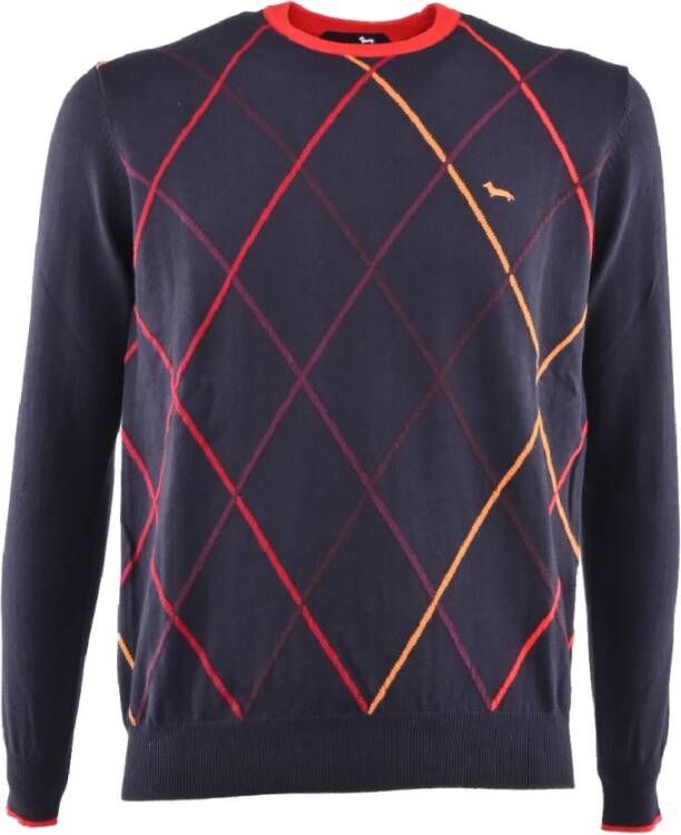 Harmont & Blaine Round-neck Knitwear Blauw Heren