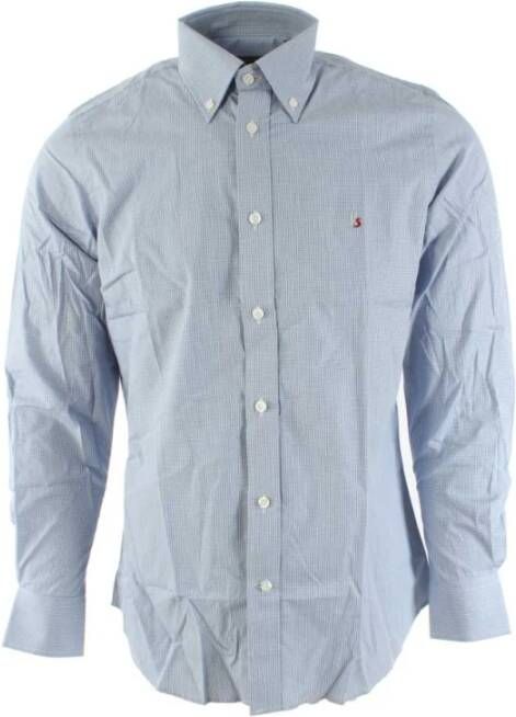 Harmont & Blaine Blauw Heren Sportoverhemd Blue Heren