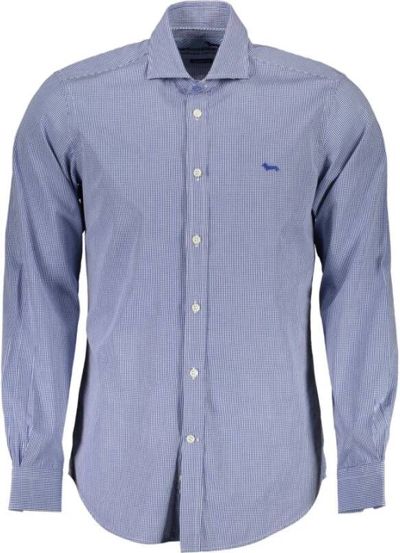 Harmont & Blaine Blauw Katoenen Overhemd met Franse Kraag Blue Heren